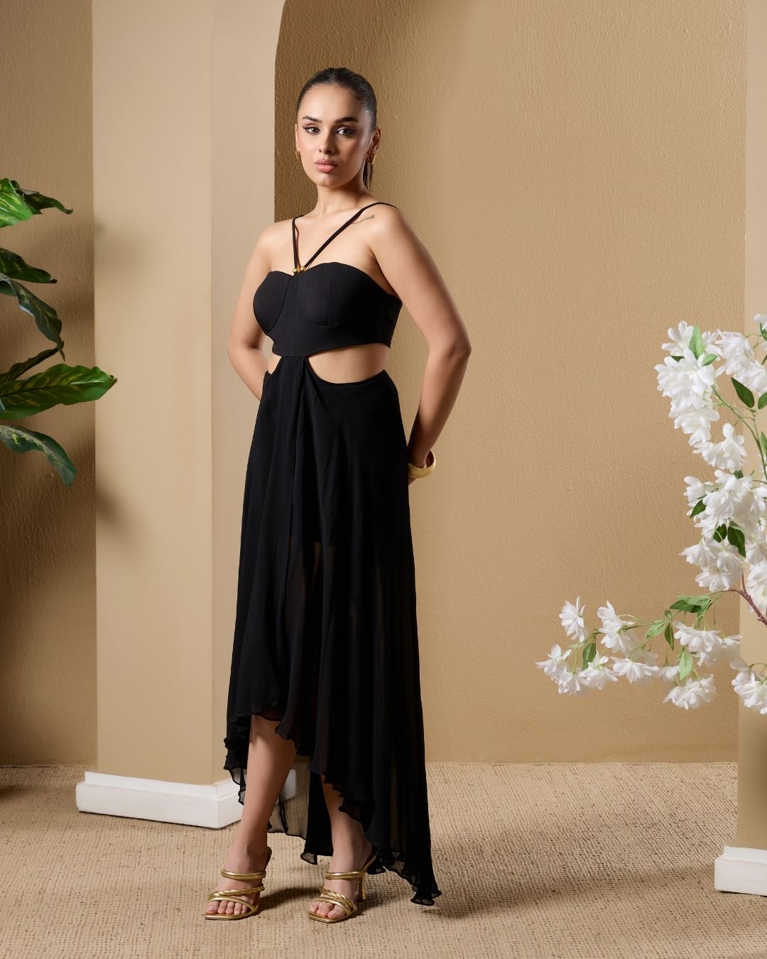 Raven Cut-Out Dress
