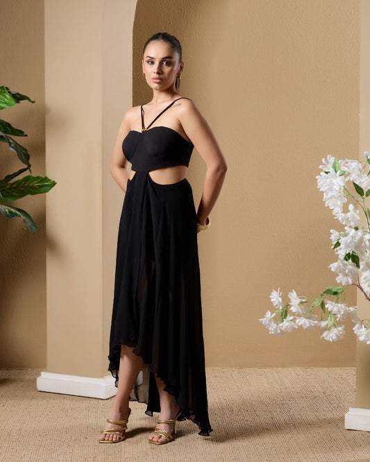 Raven Cut-Out Dress